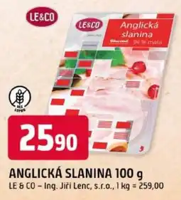 Trefa Le & Co anglická slanina nabídka