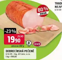 Trefa Le & Co debrecínská pečeně nabídka