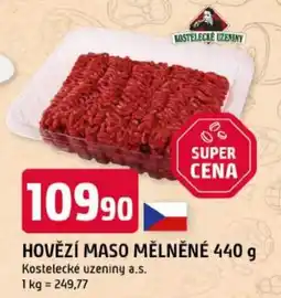 Trefa Kostelecké uzeniny Hovězí maso mělněné nabídka