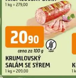 Trefa Krumlovský salám se sýrem nabídka