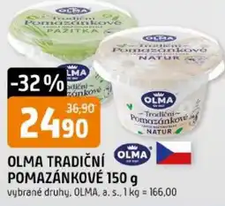 Trefa Olma tradiční pomazánkové nabídka