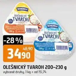 Trefa Bohemilk olešnický tvaroh nabídka