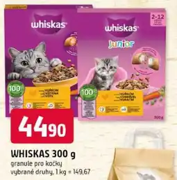 Trefa Whiskas granule pro kočky nabídka