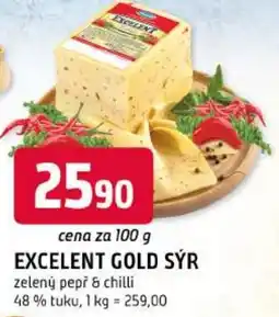 Trefa Exce lent gold sýr zelený pepř & chilli nabídka