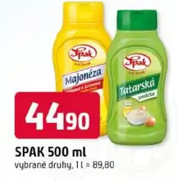 Trefa Spak majonéza tatarská omáčka nabídka