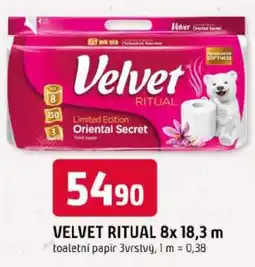 Trefa Velvet ritual nabídka