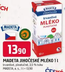 Trefa Madeta jihočeské mléko nabídka