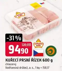 Trefa Vodňanské kuře kuřecí prsní řízek nabídka
