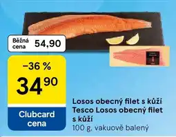 Tesco Tesco losos obecný filet s kůží nabídka