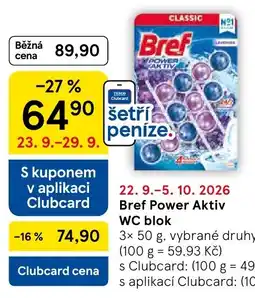 Tesco Bref Power Aktiv WC blok nabídka