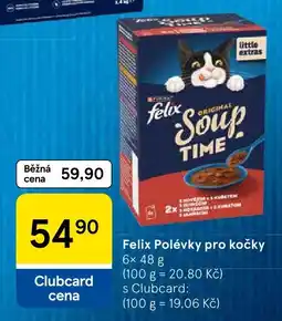 Tesco Felix Polévky pro kočky nabídka