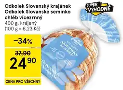Tesco Odkolek Slovanský krajánek chléb vícezrnný nabídka
