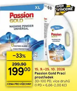 Tesco Passion Gold prací prostředek nabídka