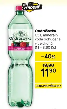 Tesco Ondrášovka lesní plody nabídka