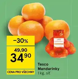 Tesco Tesco mandarinky nabídka