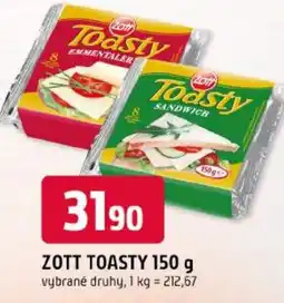 Trefa Zott Toasty nabídka