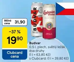 Tesco Budvar světlý ležák nabídka