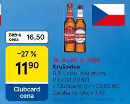 Tesco Krušovice nabídka