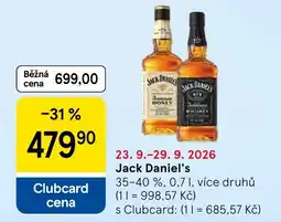 Tesco Jack Daniel's nabídka