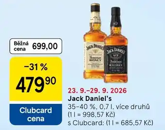 Tesco Jack Daniel's nabídka