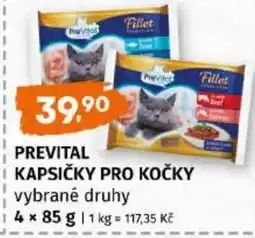 Trefa Prevital kapsičky pro kočky vybrané druhy nabídka