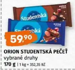Trefa Orion studentská pečěť nabídka