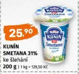 Trefa Kunín smetana 31% ke šlehání nabídka