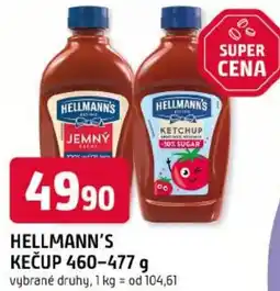 Trefa Hellmann's kečup nabídka