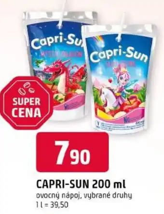 Trefa Capri-Sun ovocný nápoj nabídka