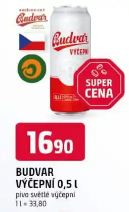 Trefa Budvar výčepní nabídka