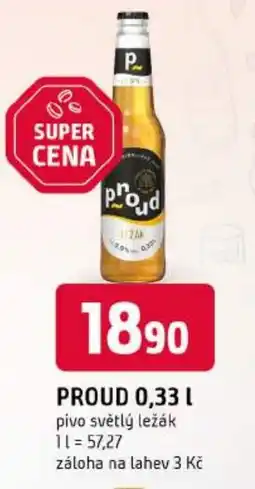 Trefa Proud pivo světlý ležák nabídka