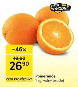 Tesco Pomeranče nabídka