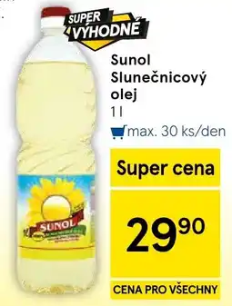 Tesco Sunol slunečnicový olej nabídka