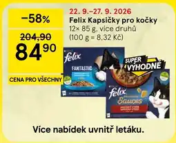 Tesco Felix kapsičky pro kočky nabídka