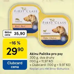 Tesco Akinu Paštika pro psy nabídka