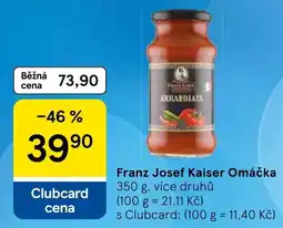 Tesco Franz Josef Kaiser Omáčka nabídka