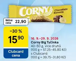 Tesco Corny Big Tyčinka nabídka