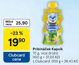 Tesco Pribináček Kapsík nabídka