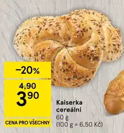 Tesco Kaiserka cereální nabídka