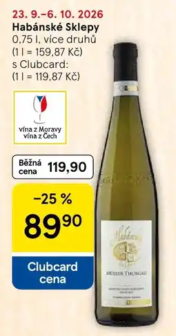 Tesco Habánské Sklepy nabídka