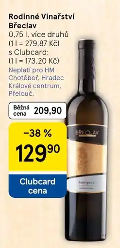 Tesco Břeclav více druhů nabídka