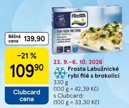 Tesco Frosta rybí filé s brokolicí nabídka