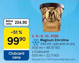 Tesco Magnum Zmrzlina nabídka