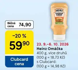 Tesco Heinz Omáčka nabídka