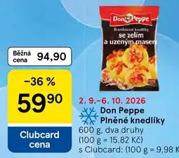 Tesco Don Peppe plněné knedlíky nabídka