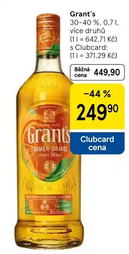 Tesco Grants summer orange nabídka