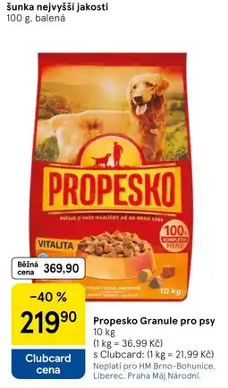Tesco Propesko Granule pro psy nabídka