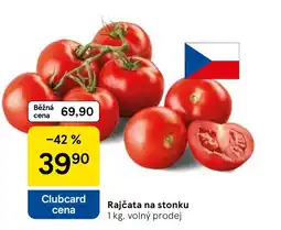 Tesco Rajčata na stonku nabídka