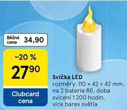 Tesco Svíčka LED nabídka
