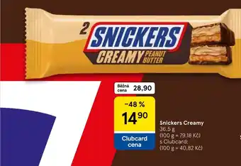 Tesco Snickers Creamy nabídka